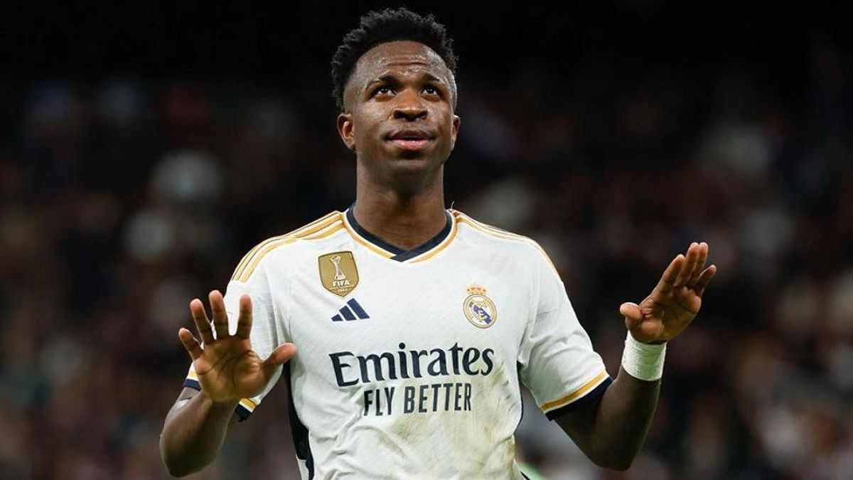 Vinicius Junior trong trang phục Real Madrid